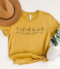 Faith Shirt Christian T-Shirt, Bible Verse Tee, Easter Religious Gift Tshirt