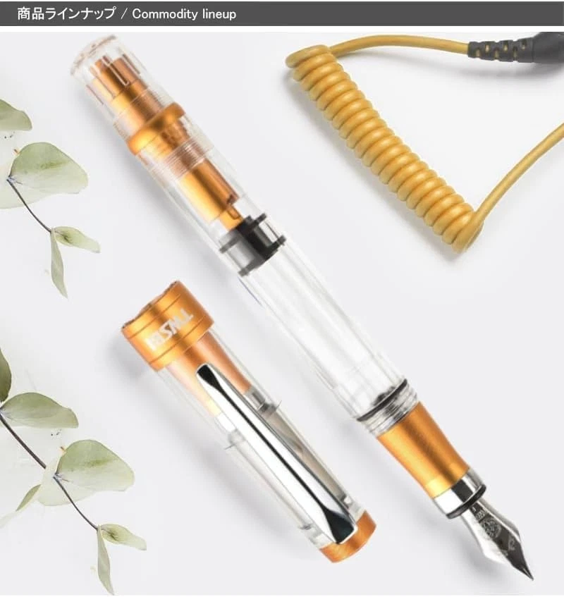 Pluma Estilográfica Diamond Mondo 580ALR Sunset Amarillo, 1.1mm Foto 4 de 4