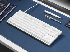 DROP ENTR Wired Mechanical Keyboard R3 87 keys Silver White Gateron Yellow KS3