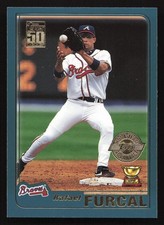 2001 Topps #319 Rafael Furcal Gold Rookie Cup HOME TEAM ADVANTAGE HTA QTY Avail