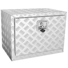 Caja para camioneta debajo de la carrocería, caja de almacenamiento para camioneta de 24" x 14" x 16", diamante de aluminio de alta resistencia