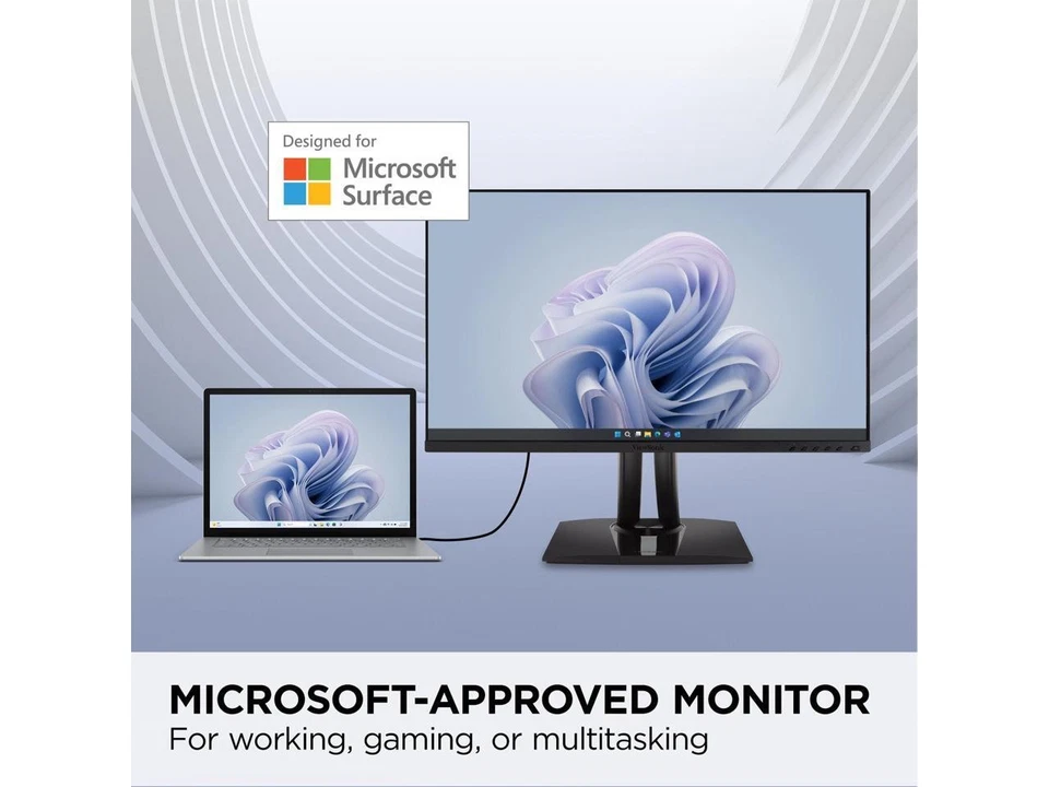ViewSonic VP275-4K 27 Inch IPS 4K UHD Monitor Designed for Surface with advanced - Image 2 of 4