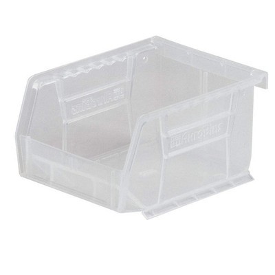 AKRO-MILS 30210SCLAR Hang and Stack Bin,Clear,Plastic,3 in 4KER2