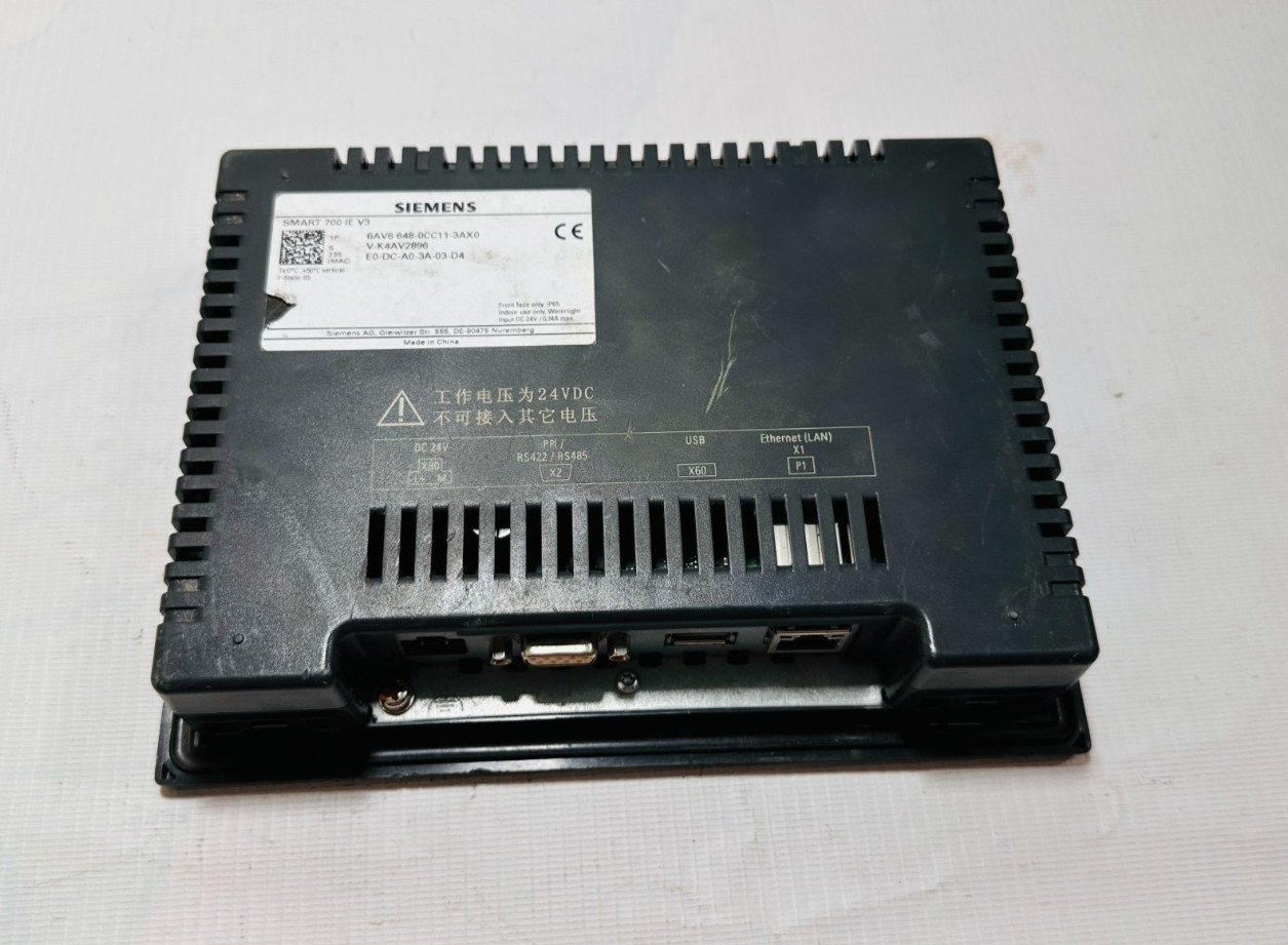 SIEMENS 6AV6 648-0CC11-3AX0 SMART LINE 700 IE V3 TOUCH PENNEL 6AV66480CC113AX0