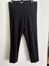 Worthington Women’s Black Solid Ankle Leggings M High Rise 26in Stretch