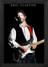 Eric Clapton Framed Wall Art Poster Canvas Print Picture