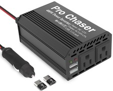400W Car Power Inverter 12V DC to 110V AC Car Truck RV Inverter 6.2A Dual USB...