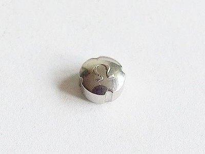 Original Omega Clover stainless steel 5mm watch crown. Tap 10