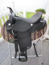 16 '' Black  abetta original Western Trail saddle regular  QH  BARS