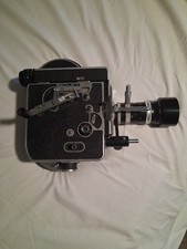 beautiful bolex h8 rex 8mm movie camera with case and accessories