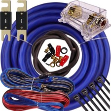 Complete Gravity Elite 0 Gauge Amp Kit Amplifier Install Wiring 0 Ga Wire 5000W