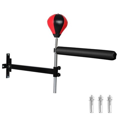 Wall Mount Spinning Bar with Punching Ball, MMA Boxing Speed Trainer Reflex T...