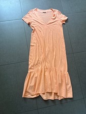 Zara Peach Tiered Ruffle Midi Dress – Size Small