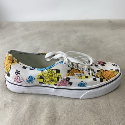 Size 7 mens 8.5 women - VANS SpongeBob SquarePants x Authentic Aye Aye Captain