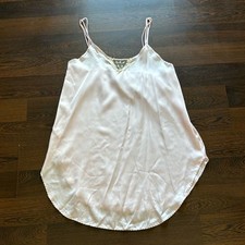 Vintage Movie Star Satin Nightgown Slip Pink Large