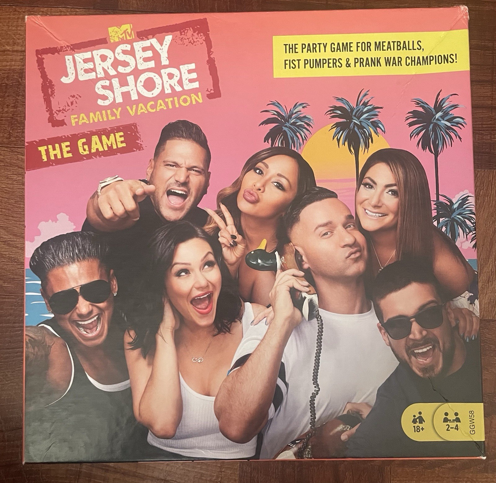 Jersey shore Family Vacation board Game