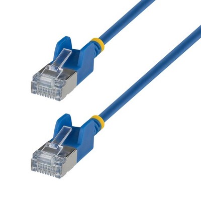 StarTech N6APATSTP34BLS5FT 5ft Blue Ultra Slim CAT6a Ethernet Cable