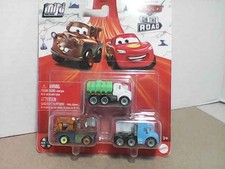 Disney Pixar Cars Mini Racers 3 pk. "Erin Kindafast, Gray  Mater" Unopened