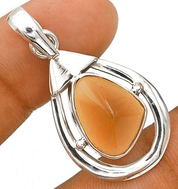 Natural Smoky Topaz 925 Solid Sterling Silver Pendant Jewelry