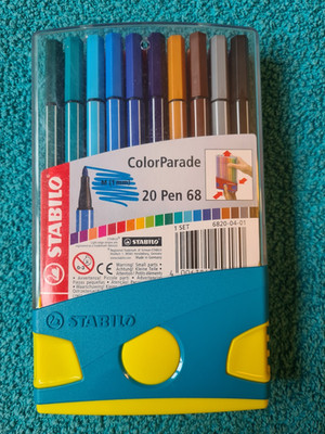 Stabilo ColorParade, x 20 Pen 68 set, 1mm tip, sealed pack