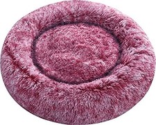 Calming Donut Dog Beds XXXL, Round Cushion with Removable Washable Cover, Anti-A