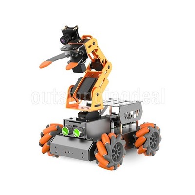 MasterPi AI Robot Open Source Robot Car Mecanum Wheel Car SET with Robotic Arm- 