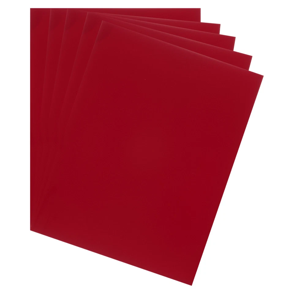 10 Feuilles de Carton Métallisé Rouge, 11,7" x 8" pour Tableau Miroir - Photo 1/4