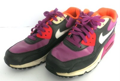 YOUTH OR WOMENS NIKE AIR MAX 90 GOLD BERRY SNEAKERS SIZE 7Y
