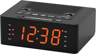iTOMA Alarm Clock for Bedroom with FM Radio, Bluetooth, Dimmable LED Display,...