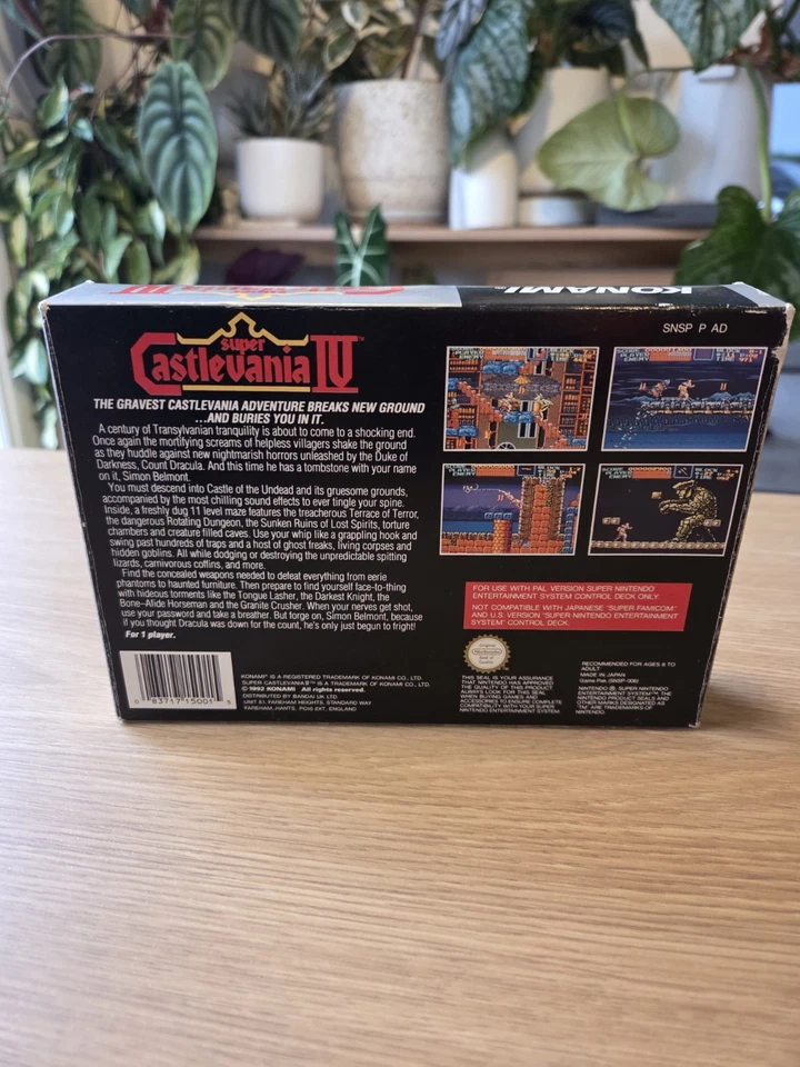 Castlevania IV - Super Nintendo - SNES - PAL -CASTLEVANIA - Изображение 4 из 4
