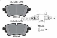 Bremsbelagsatz, Scheibenbremse TEXTAR 2626501 AUDI Q5 (FYB, FYG) 2 2016-202