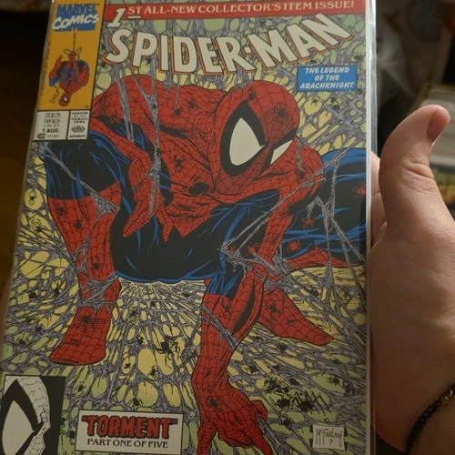 Marvel Comics Spider-Man #1 Torment McFarlane First Printing Vintage Comic Book