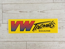 1990s Vintage Original Vw Trends Magazine Sticker For Your Classic Volkswagen