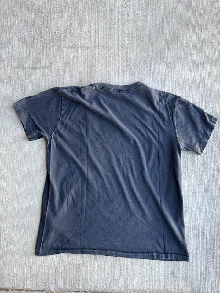 Vintage 80s 90s Blank T Shirt Vtg Distressed Paper Thin Work Tee XL  - Image 2 of 4