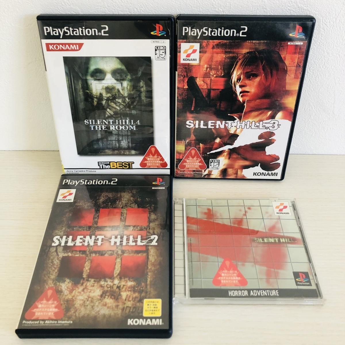 Silent Hill PS1 Silent Hill 2 3 4 PS2 Japan import Horror Konami