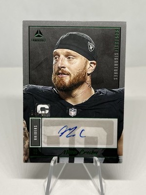 Maxx Crosby 2022 Panini Luminance Portrait Signatures Green Auto /10 Raiders