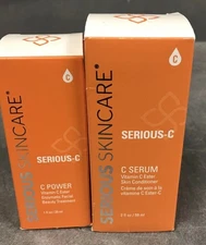 X2 SERIOUS SKIN CARE SERIOUS C- EYE TREATMENT Large Size- 1oz And 2 OZ, Sealed