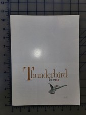 1961 Thunderbird Folder Brochure Original