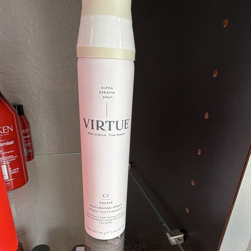 VIRTUE CREATE Texturizing Spray 5 oz Keratin, Adds Texture Shine & Volume