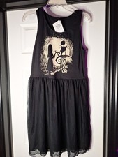 Disney Nightmare before christmas jack and sally silhouette dress NBC women's L