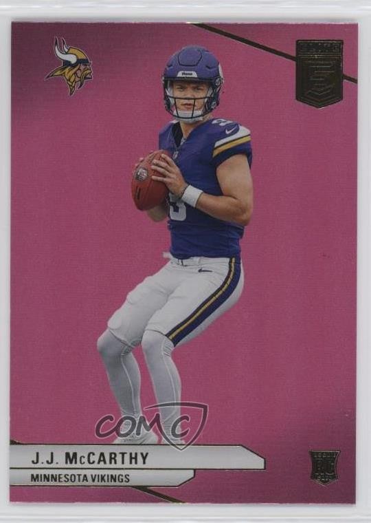 2024 Panini Donruss Elite Rookies Pink JJ McCarthy #105 0l1