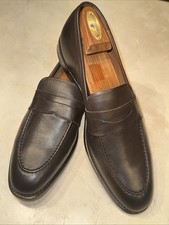 ALLEN EDMONDS MENS DARK BROWN LEATHER PENNY LOAFER SIZE 10.5D 325