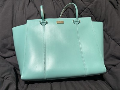 Kate Spade ライトブルー トートバッグ Kate Spade New York Light Blue Tote Bag for Women with Gold