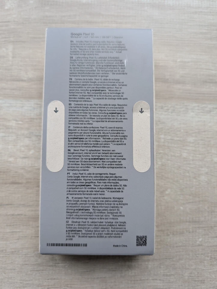 Google Pixel 10 128GB Obsidian NEU in versiegelter OVP, mit Rechnung 19.11.2025 - Bild 2 von 4