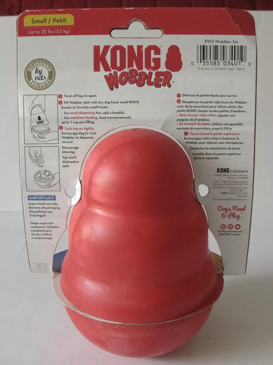 Kong Wobbler Dog Toy Slows Down Mealtime for Dogs That Eat Too Fast