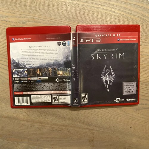 Skyrim (PlayStation 3 PS3, 2011) The Elder Scrolls V CIB Completo ¡FUNCIONA PROBADO! - Imagen 8 de 12