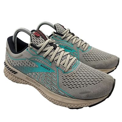 Brooks Adrenaline GTS 21 Womens 9.5 Running Shoes Atlantis Jet 1203291B182