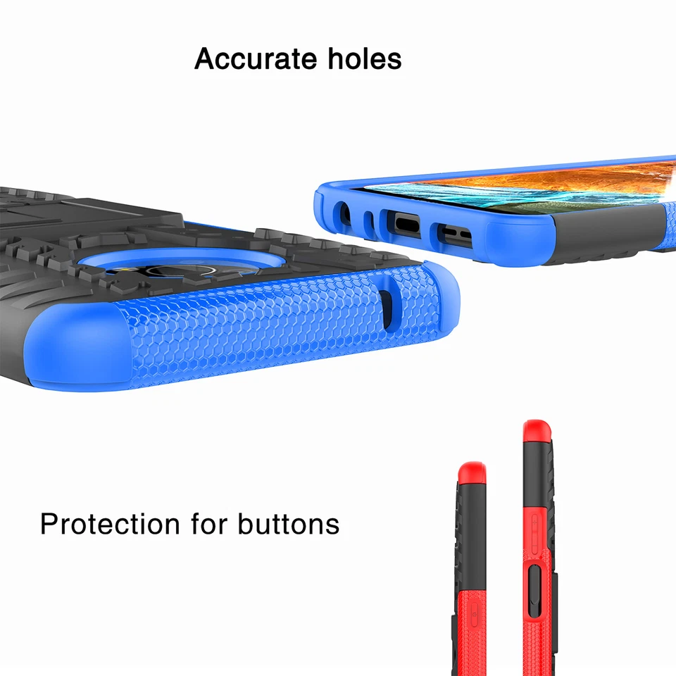 For Nokia G300 5G Phone Case Rugged Heavy-Duty Armor Kickstand Hard Back Cover - Image 4 of 4