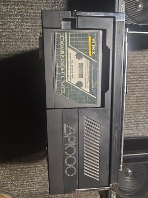 YORX Model BP1000 Rare 3 Cassette Recorder Player AM/FM Boombox