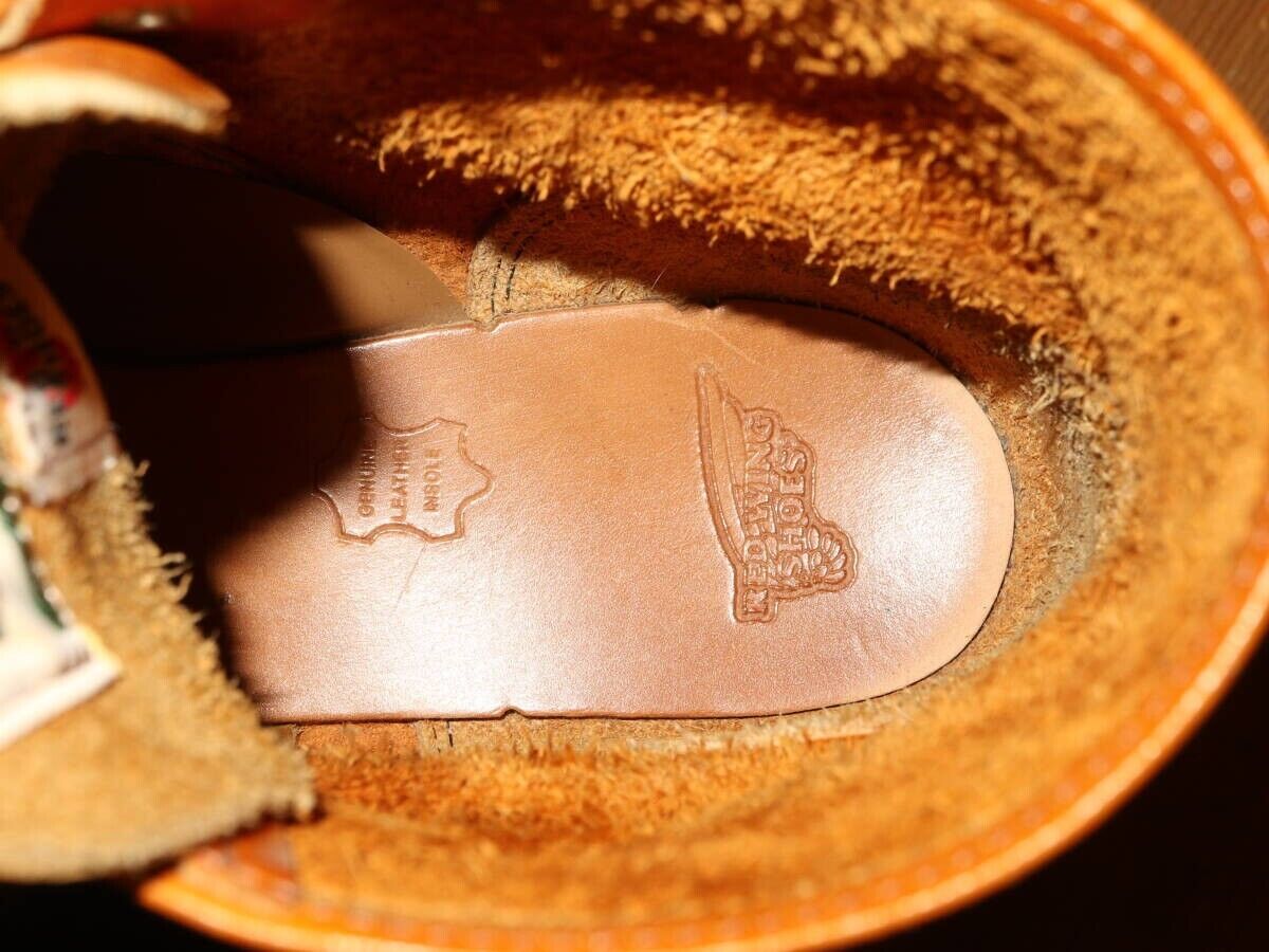 Red Wing 9871 Gold Russet Round Toe Boots Plain Toe US9D Red Wing 9871 Gold Russet Round Toe Boots Plain Toe US9D